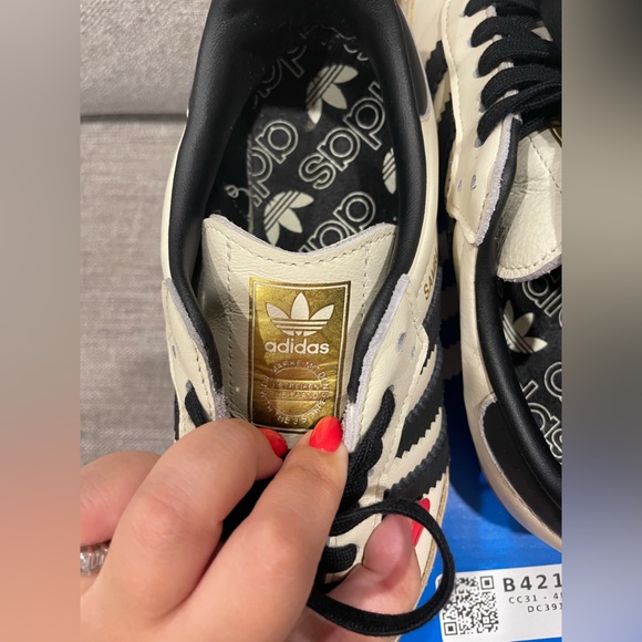 Adidas Samba Cream/Black Size 5 - Picture 5 of 8
